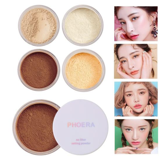 Loose Face Powder Translucent Smooth Setting Foundation Makeup Click in Shop