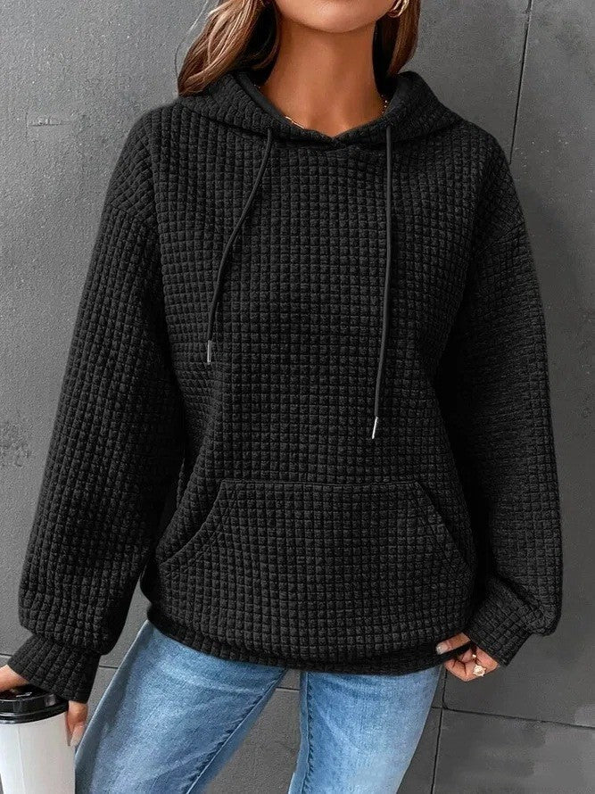 Women's Loose Casual Solid Color Long-sleeved Sweater American Varieties