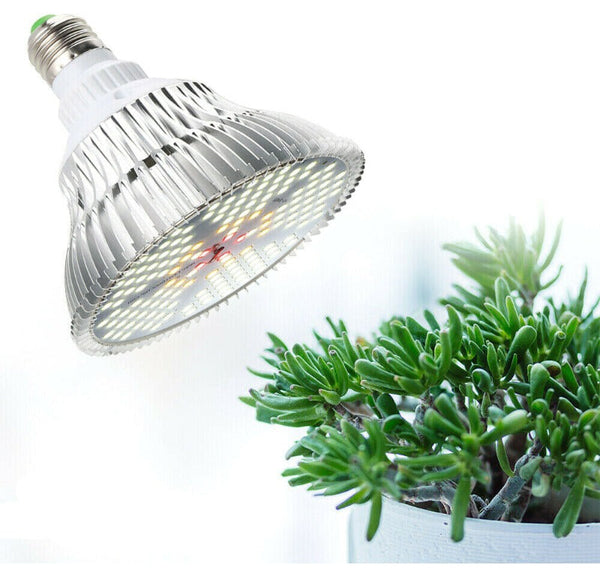 120W LED Grow Light Lamp E27 Grow Lamp Full Spectrum White Hydroponic Plants Veg American Varieties