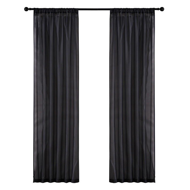 Modern And Simple Pure Color Cotton And Linen Window Screen CJ