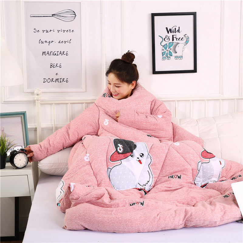 Winter Lazy Quilt with Sleeves Mostore.com