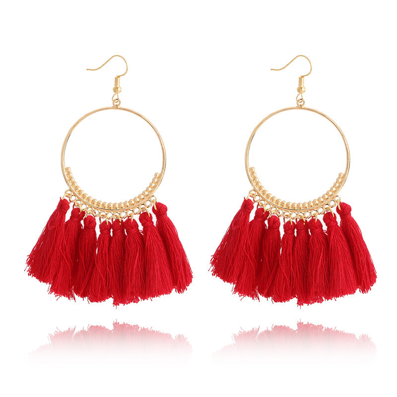 Big Round Drop Dangle Earrings Mostore.com