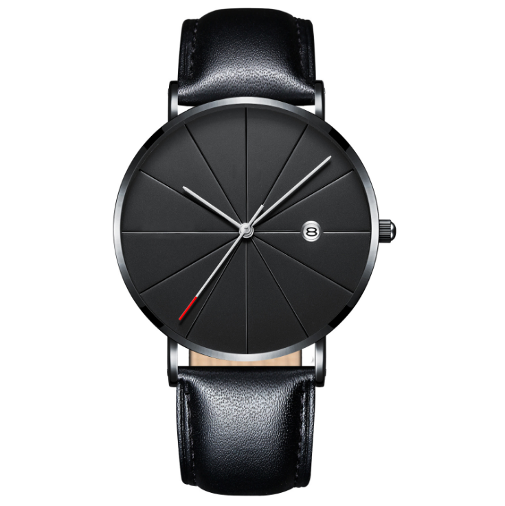 Simple calendar watch male creative waterproof quartz watch Mostore.com