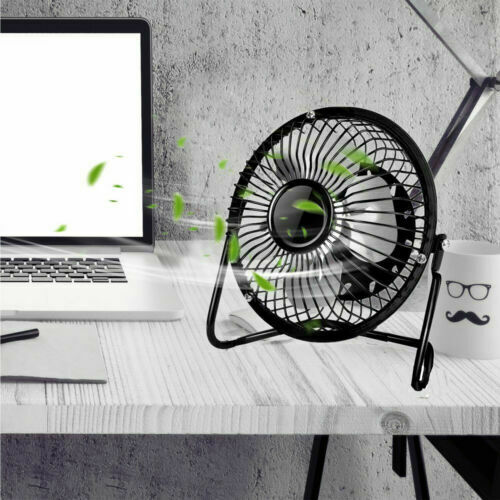 USB Desk Table Fan Personal Small Air Circulator Quiet Mini Portable Retro Fan American Varieties