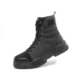 Safety Shoes Steel Toe Cap High-Top Work Protective Labor Insurance Shoes Mostore.com