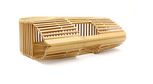 Handmade bamboo bag, clutch bag, portable bamboo basket, semi-circular bamboo bag Mostore.com