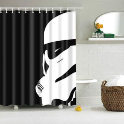 3D digital printing waterproof shower curtain CJ