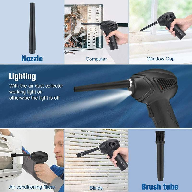 Rechargeable Air Duster Electric Cleaner Cleaning Blower For Car PC Keyboard Pet American Varieties