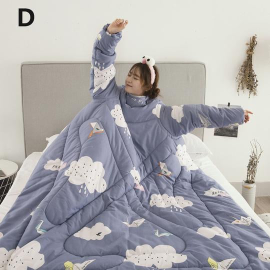 Winter Lazy Quilt with Sleeves Mostore.com
