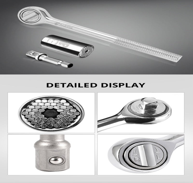 Universal Wrench Ratchet Universal Socket 7-19mm Power Drill Adapter Wrench Combination universal key American Varieties