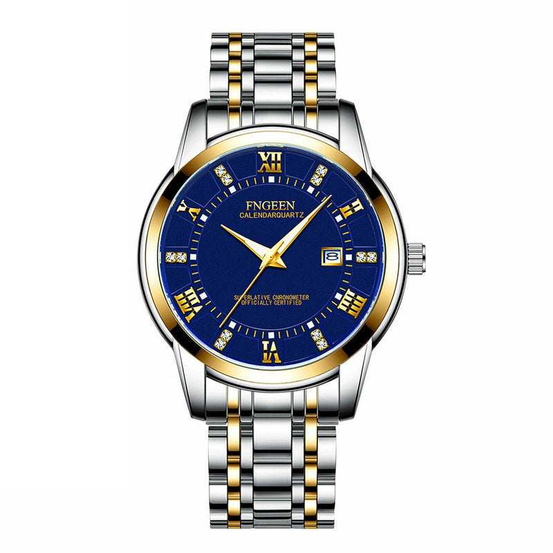 Stainless Steel Watch For MEN Quartz Luminous Classic Watches For Father Elderly Mostore.com