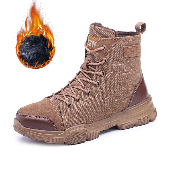 Safety Shoes Steel Toe Cap High-Top Work Protective Labor Insurance Shoes Mostore.com