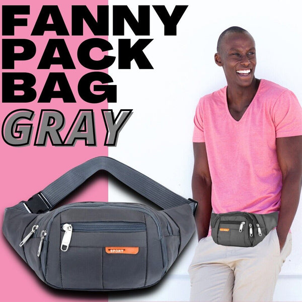 Men Women Fanny Pack Belt Waist Bag Cross Body Sling Shoulder Travel Sport Pouch Mostore.com