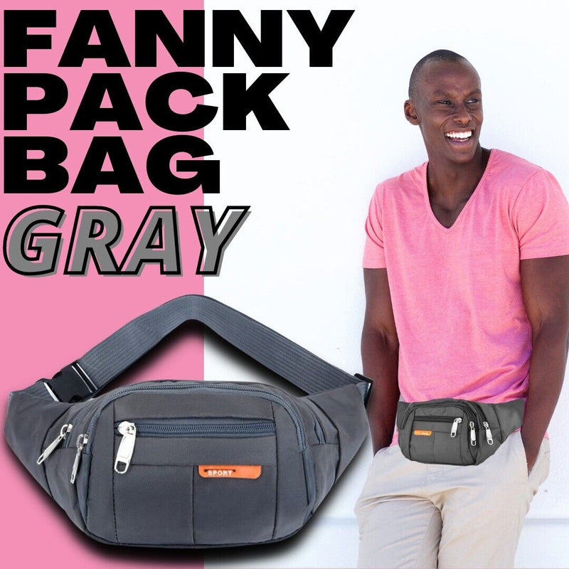 Men Women Fanny Pack Belt Waist Bag Cross Body Sling Shoulder Travel Sport Pouch Mostore.com