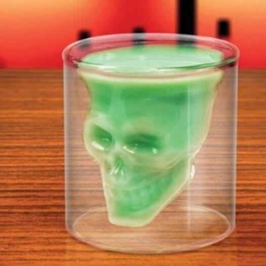Skull Skull Double Transparent Glass Mostore.com