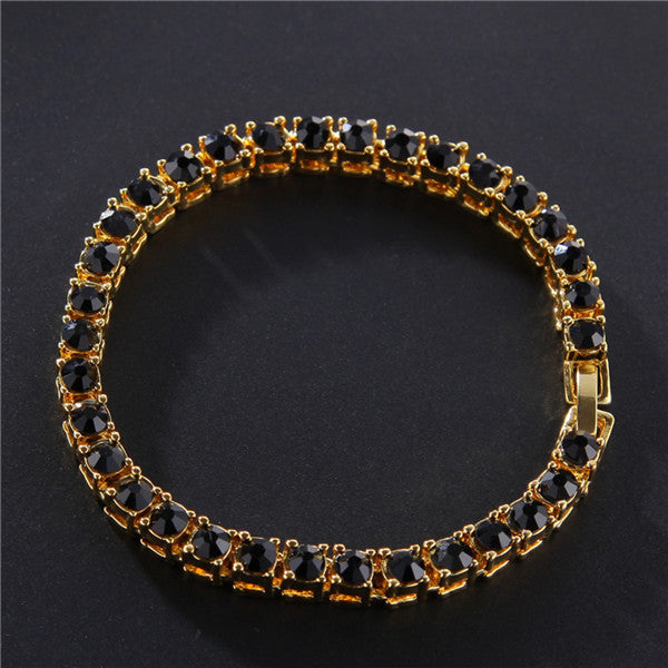 Hip Hop Bracelet Iced Out Single Row Rhinestones Chain Bling Tennis Charm Bracelets Zirconia Bracelets Link Chain Jewelry Mostore.com
