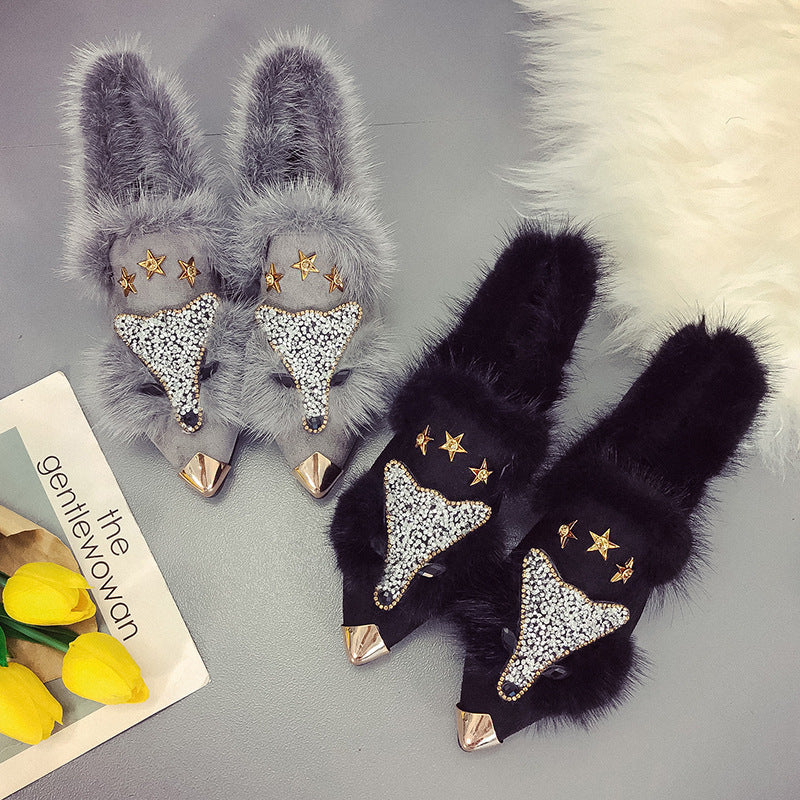 Fur shoes Mostore.com