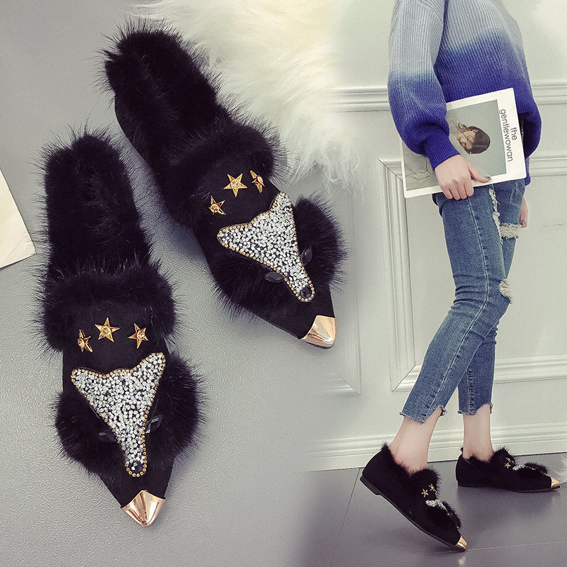 Fur shoes Mostore.com