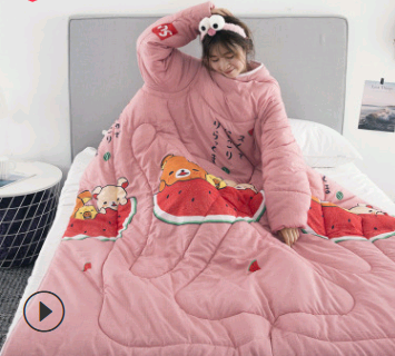 Winter Lazy Quilt with Sleeves Mostore.com