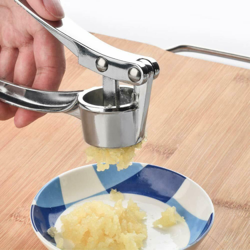 Garlic Press Crusher Mincer Chopper Peeler Squeeze Cutter Stainless Steel Ginger Mostore.com