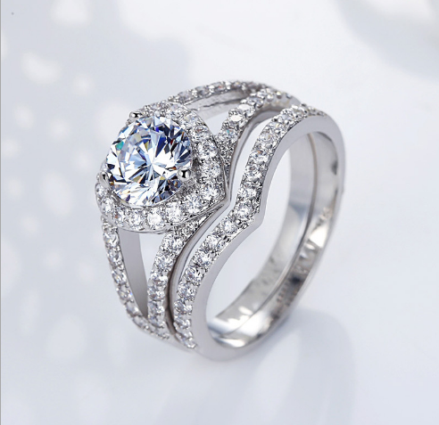 Heart-shaped Diamond Ring Mostore.com