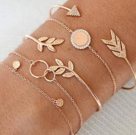 Bead Chain Bracelet Set Anklet Mostore.com