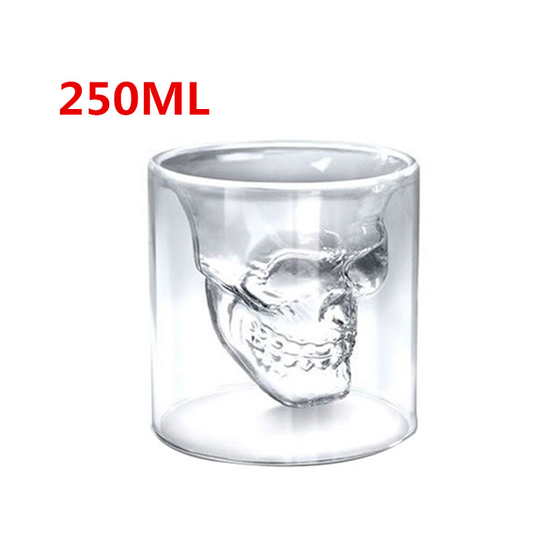 Skull Skull Double Transparent Glass Mostore.com