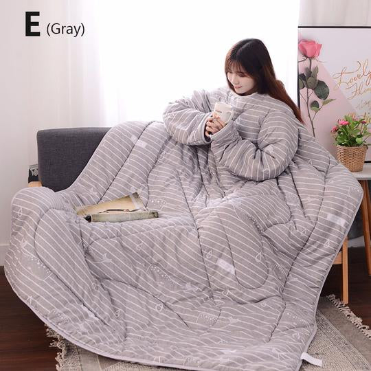 Winter Lazy Quilt with Sleeves Mostore.com