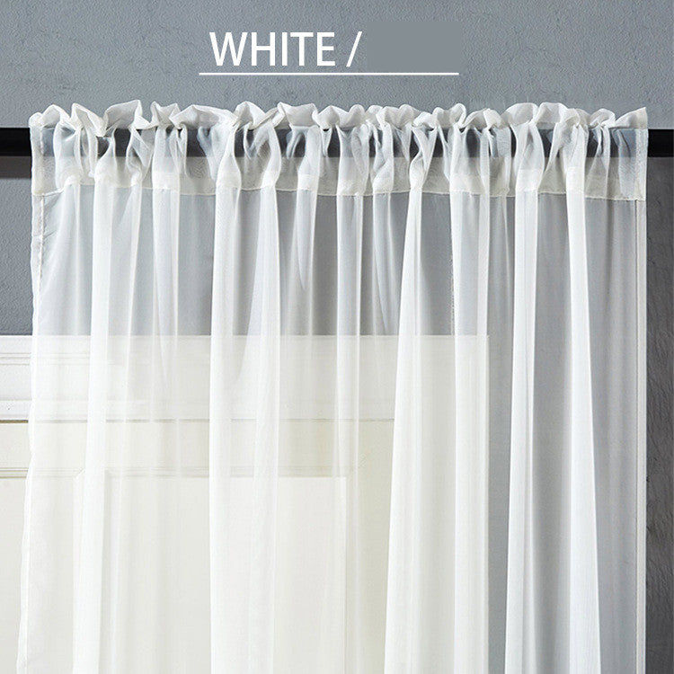 Modern And Simple Pure Color Cotton And Linen Window Screen CJ