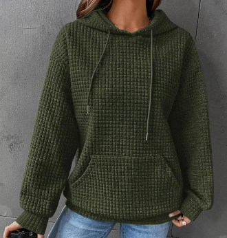 Women's Loose Casual Solid Color Long-sleeved Sweater American Varieties