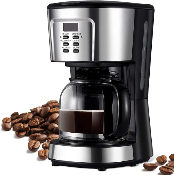 Drip Coffee Machine Drip Coffee Maker Compact Coffee Pot Brewer With Keep Warm And Auto-Shut Off Function Mostore.com