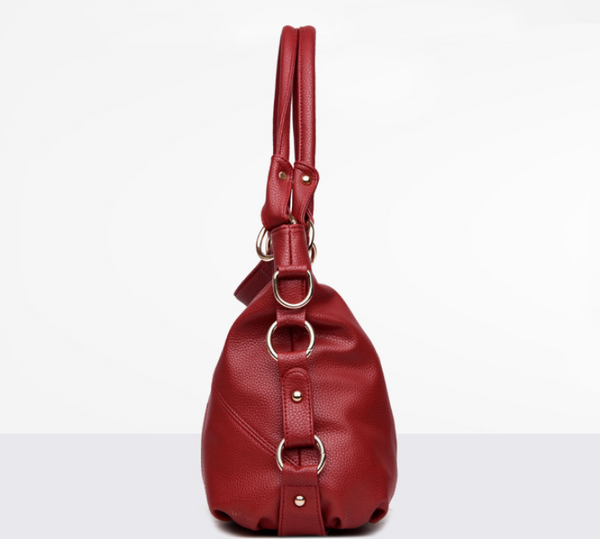 Leather tassel soft leather shoulder bag Mostore.com