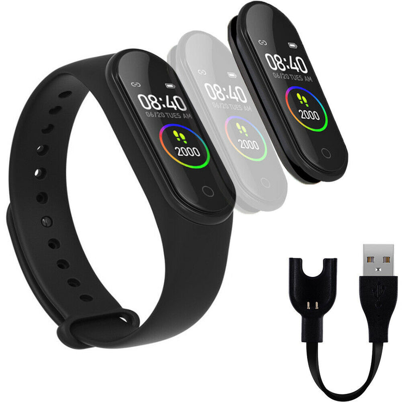 M Smart Watch Band Blood Pressure Bracelet Wristband Fitness Tracker Heart Rate Mostore.com
