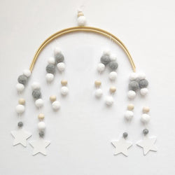 Wind chime with wood beads from northern Europe Mostore.com