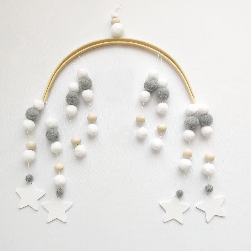 Wind chime with wood beads from northern Europe Mostore.com