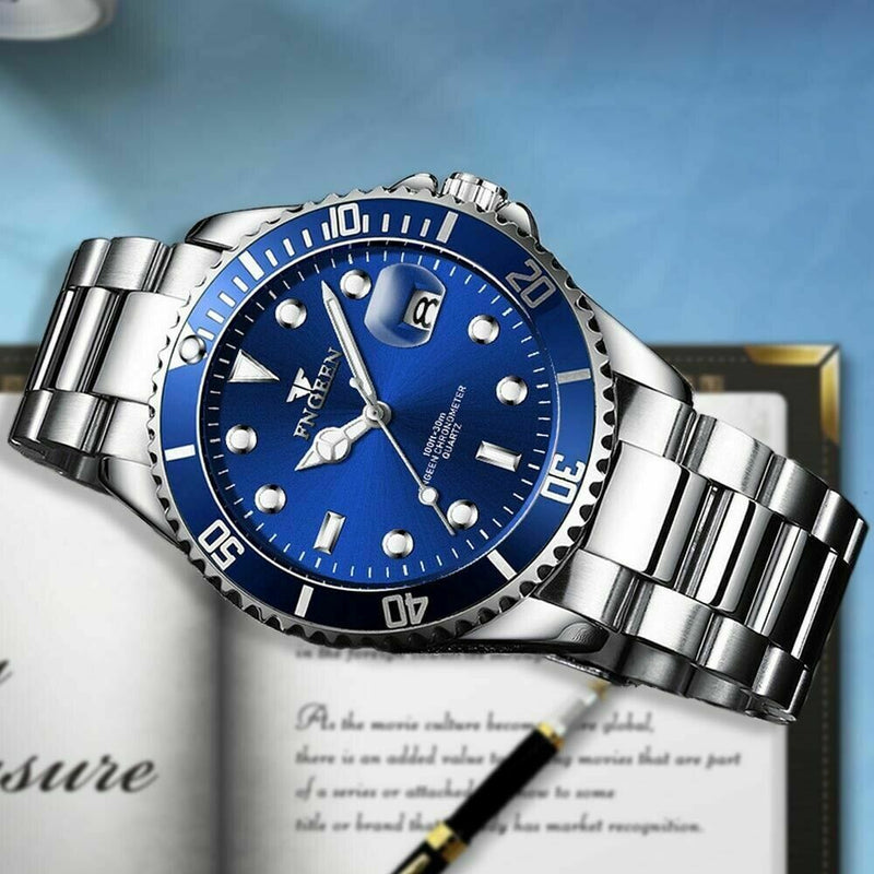 Men's Watch Relojes De Hombre Stainless Steel Quartz Luminous Classic Watches Mostore.com
