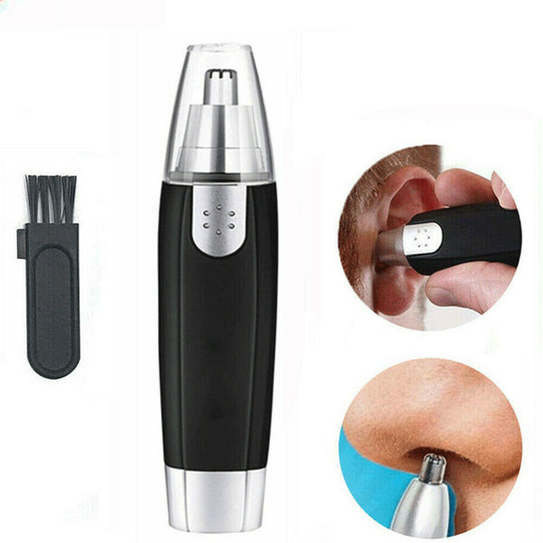 Electric Nose Ear Hair Trimmer Eyebrow Shaver Clipper Groomer Cleaner Unisex Electric Nose Hair Trimmer Portable Ear Hair Removal Painless Nose Hair Clipper with LED Light for Men and Women Mostore.com