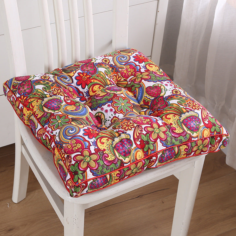Pearl Cotton Printed Three-dimensional Tatami Cushion Mostore.com