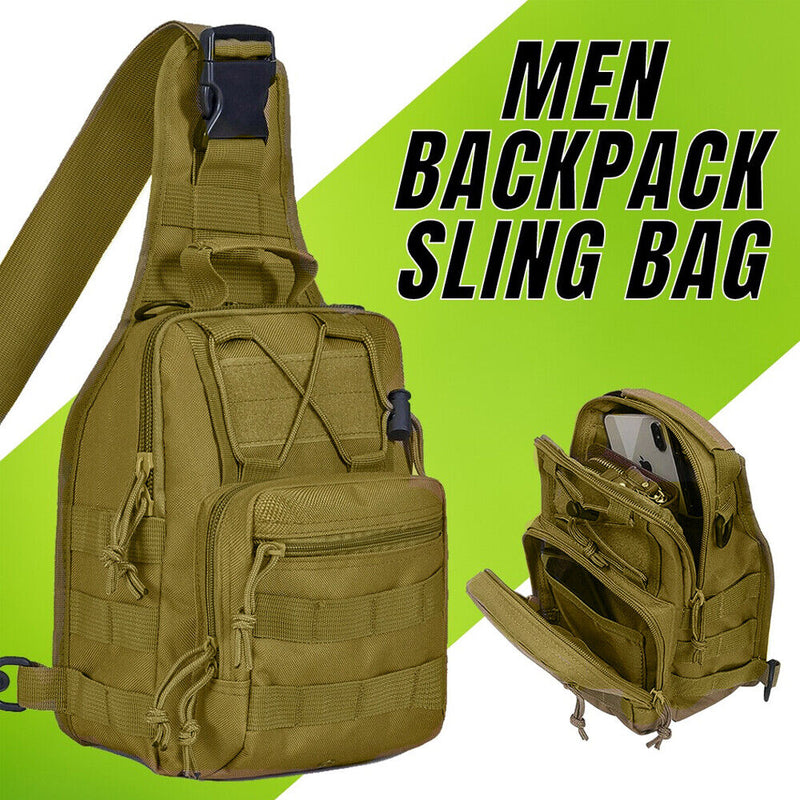 Tactical Chest Bag Backpack Military Sling Shoulder Fanny Pack Cross Body Pouch Mostore.com