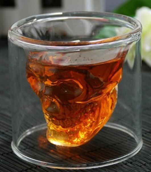 Skull Skull Double Transparent Glass Mostore.com