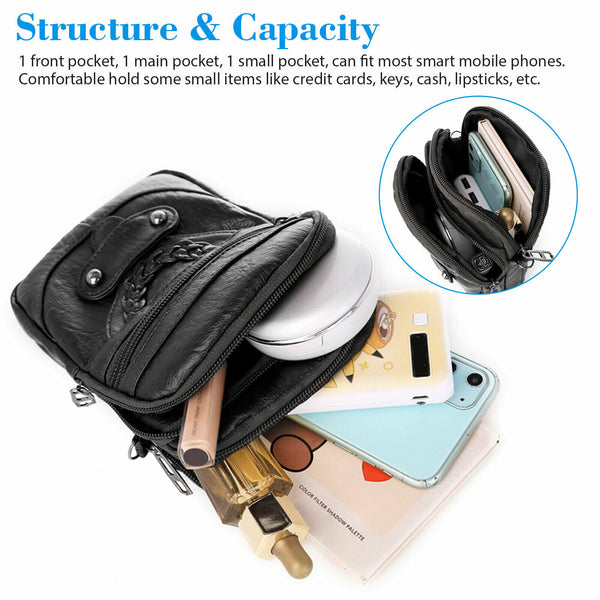 Small Cell Phone Purse Wallet Shoulder Bag Case Cross-body Pouch Handbag Women Mostore.com