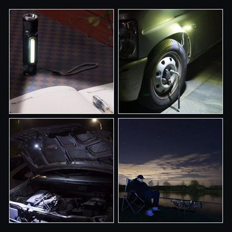 T6 COB Strong Light USB Flashlight