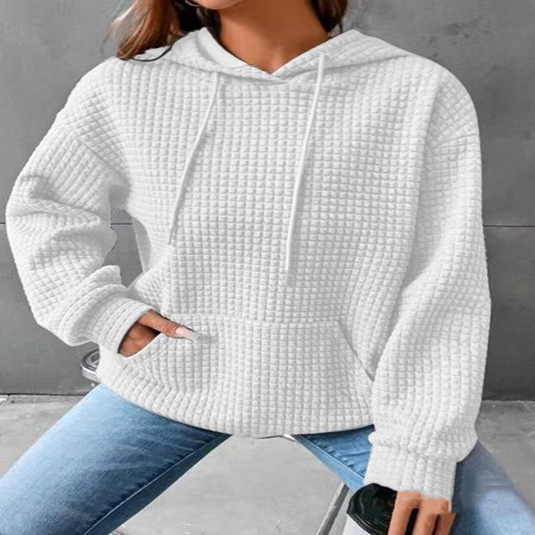 Women's Loose Casual Solid Color Long-sleeved Sweater American Varieties