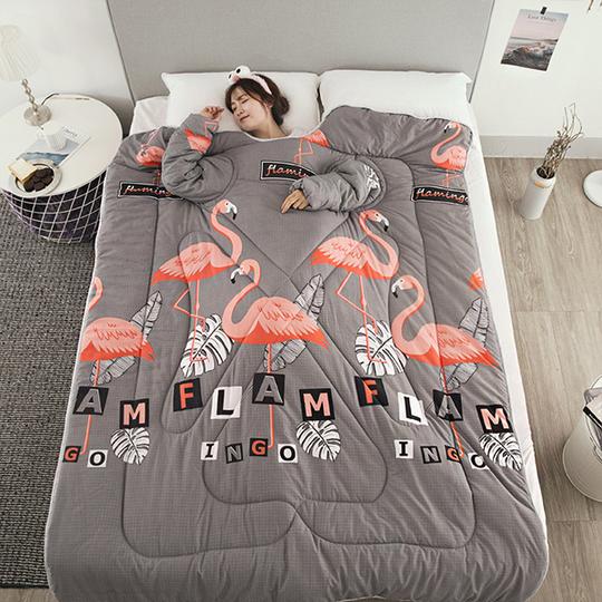 Winter Lazy Quilt with Sleeves Mostore.com