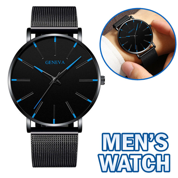 Waterproof Men's Watch Stainless Steel Quartz Analog Wristwatches Sport Fashion Mostore.com