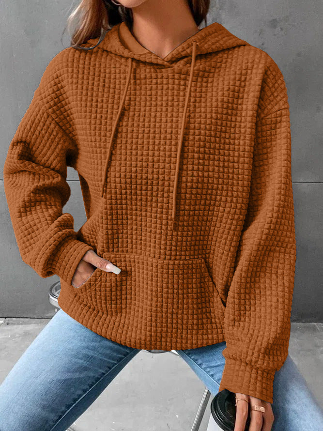 Women's Loose Casual Solid Color Long-sleeved Sweater American Varieties