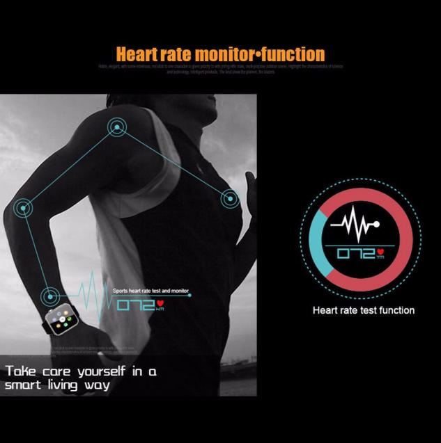 A9 Smart Watch with Heart Rate Monitor and Bluetooth for Android 4.2 and IOS Mostore.com