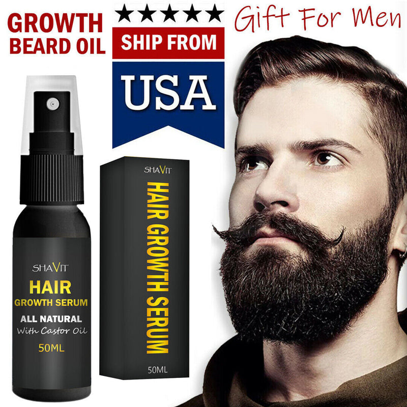Mens Beard Growth Oil Serum Fast Growing Mustache Facial Hair Treatment For Men Mostore.com