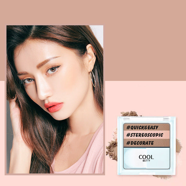 New Contouring Pan Powder Tricolor Highlight Shadow Mostore.com