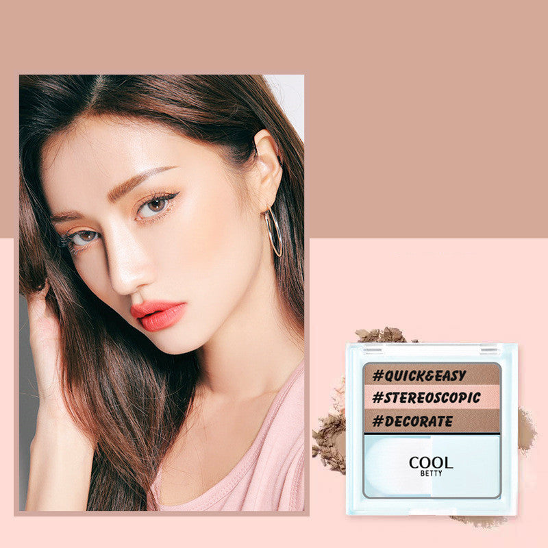 New Contouring Pan Powder Tricolor Highlight Shadow Mostore.com